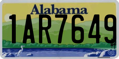 AL license plate 1AR7649
