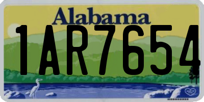 AL license plate 1AR7654