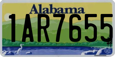 AL license plate 1AR7655