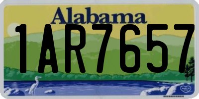 AL license plate 1AR7657