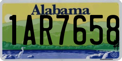 AL license plate 1AR7658