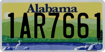 AL license plate 1AR7661