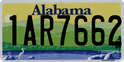 AL license plate 1AR7662