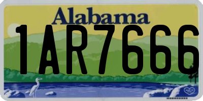 AL license plate 1AR7666