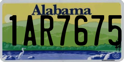 AL license plate 1AR7675