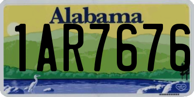 AL license plate 1AR7676