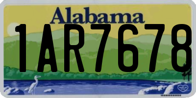 AL license plate 1AR7678