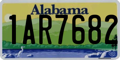 AL license plate 1AR7682