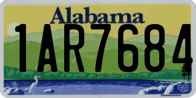 AL license plate 1AR7684