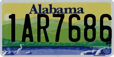 AL license plate 1AR7686