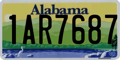 AL license plate 1AR7687