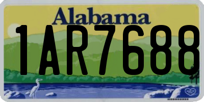 AL license plate 1AR7688
