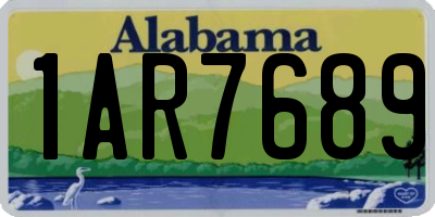 AL license plate 1AR7689