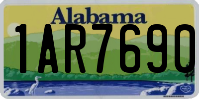 AL license plate 1AR7690