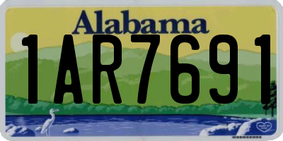 AL license plate 1AR7691