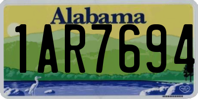 AL license plate 1AR7694
