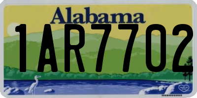 AL license plate 1AR7702