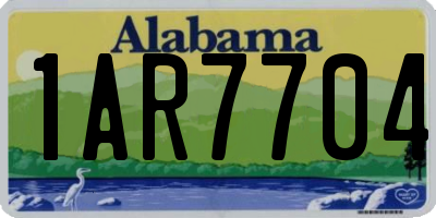 AL license plate 1AR7704