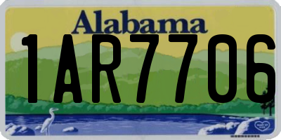 AL license plate 1AR7706