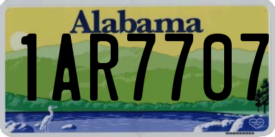 AL license plate 1AR7707