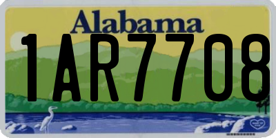 AL license plate 1AR7708