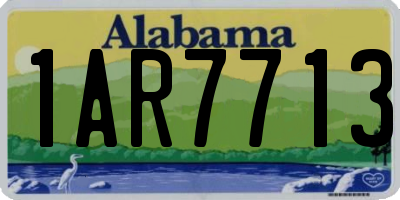 AL license plate 1AR7713