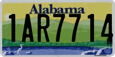 AL license plate 1AR7714