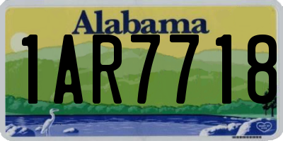 AL license plate 1AR7718