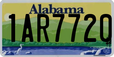 AL license plate 1AR7720