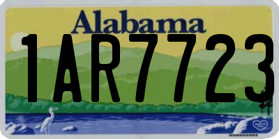 AL license plate 1AR7723
