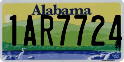 AL license plate 1AR7724