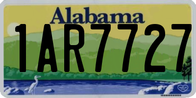 AL license plate 1AR7727