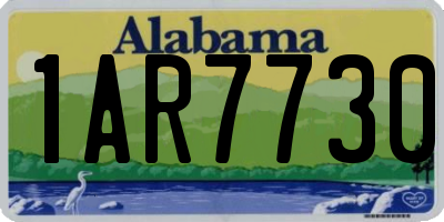 AL license plate 1AR7730