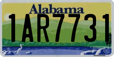 AL license plate 1AR7731