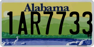AL license plate 1AR7733