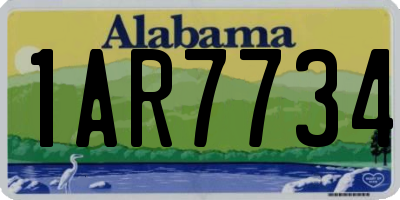 AL license plate 1AR7734