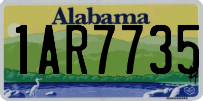 AL license plate 1AR7735