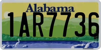 AL license plate 1AR7736