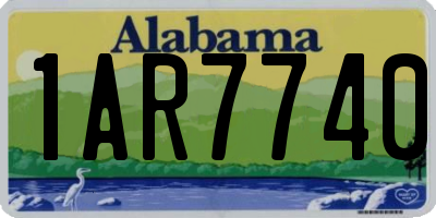 AL license plate 1AR7740