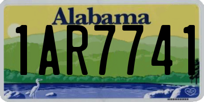 AL license plate 1AR7741
