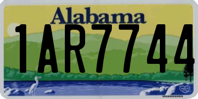 AL license plate 1AR7744