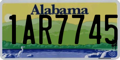 AL license plate 1AR7745