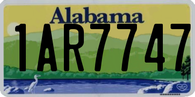 AL license plate 1AR7747