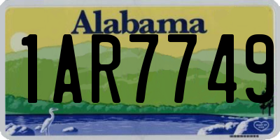 AL license plate 1AR7749