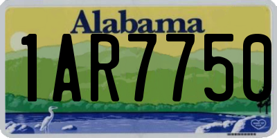 AL license plate 1AR7750