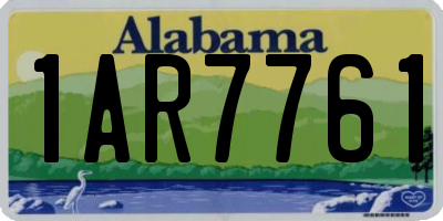 AL license plate 1AR7761