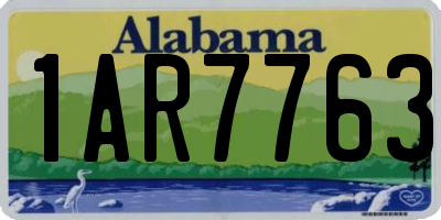 AL license plate 1AR7763