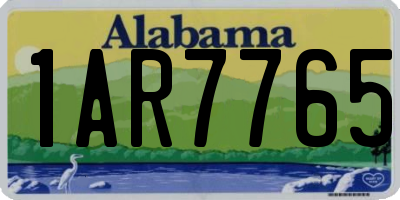 AL license plate 1AR7765