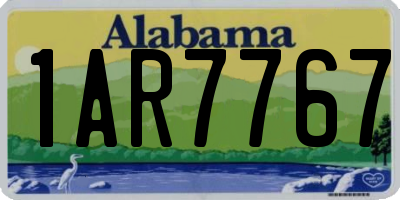 AL license plate 1AR7767