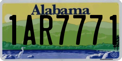 AL license plate 1AR7771